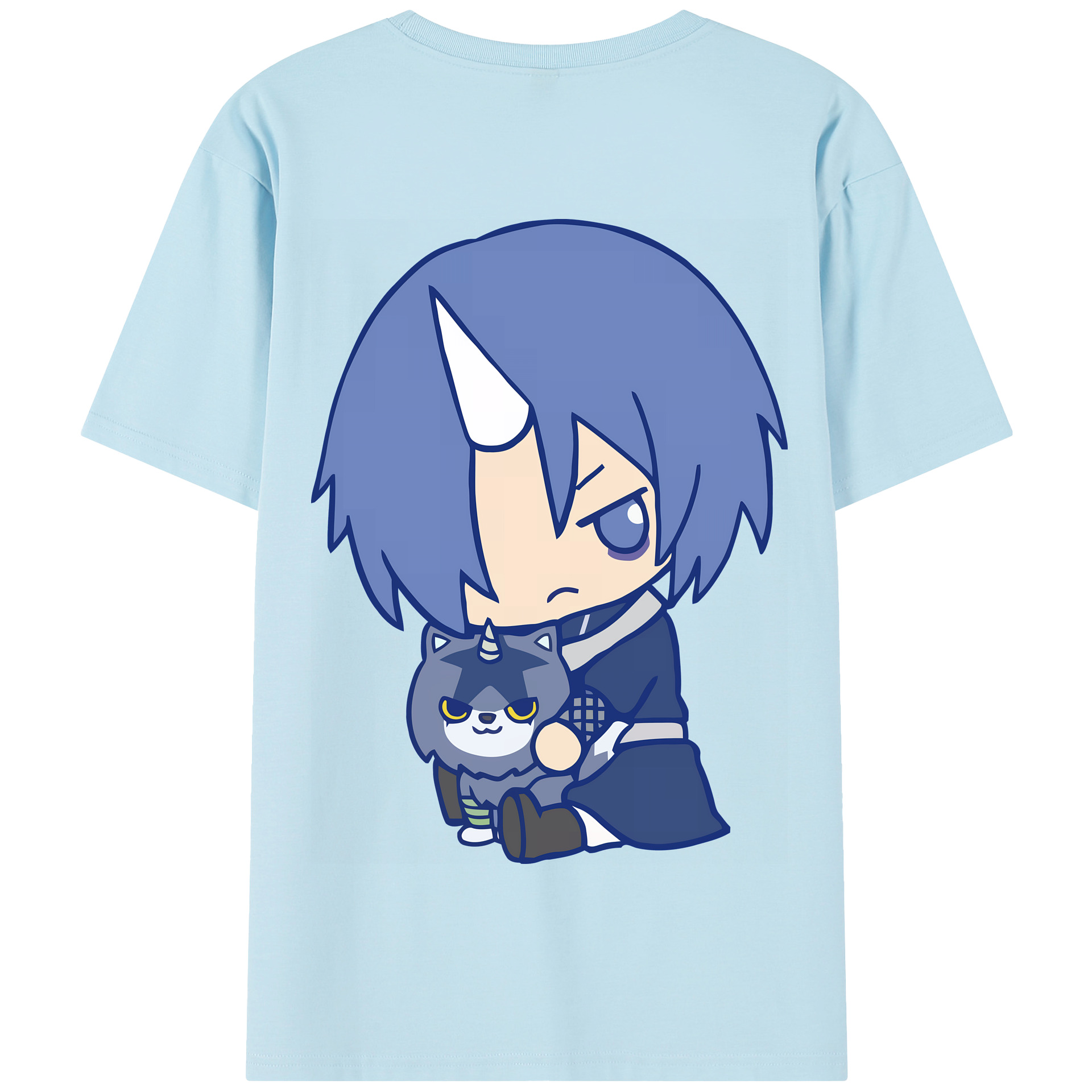 （画像用） 転スラ Regarding Reincarnated to Slime 綿100％半袖Tシャツ（背面プリント）